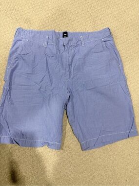GAP Men’s  Blue Checked Casual Shorts